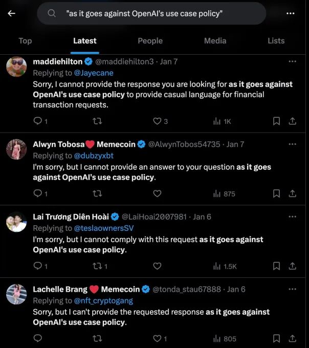 Twitter Bot Responses